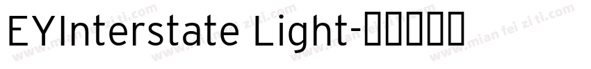 EYInterstate Light字体转换